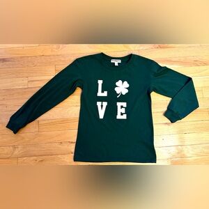 SUB_URBAN RIOT girls LOVE St. Patrick’s l/s tshirt Kelly green L